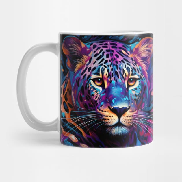 Neon Nature: The Psychedelic Leopard by TooplesArt